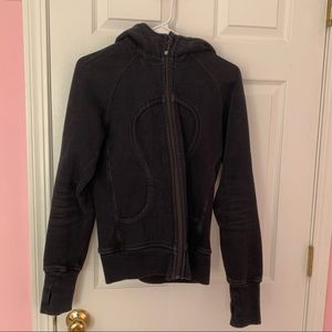 Lululemon Black  Scuba Hoodie size 8